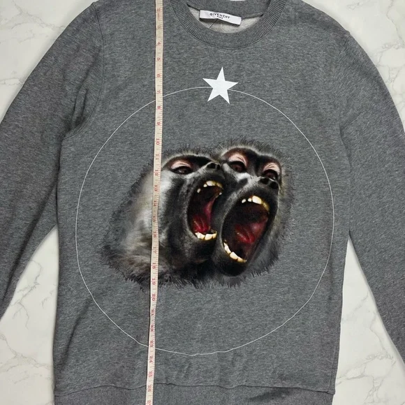 🔥65% OFF🔥 [SALE] Givenchy Monkey Brothers Grey Sweatshirt